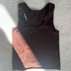 Brown crop top